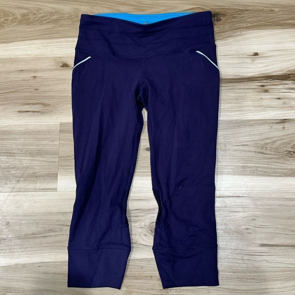 Athleta Purple Mantra Cropped Leggings Athletic Women’s Small